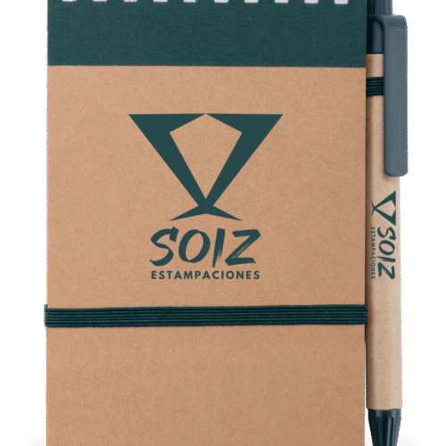 Libreta y bolígrafo personalizado